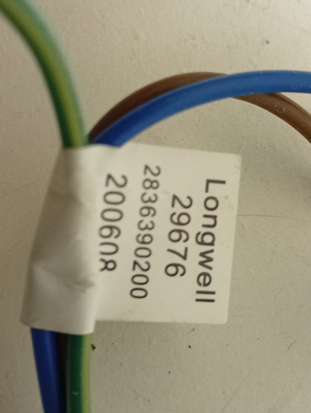 MVE69512ZAW кт44 Сетевой шнур для стиральной машины Beko 2836390200 б/у