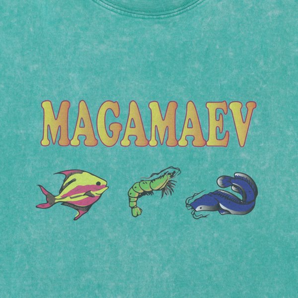 Футболка Magamaev Warung t-shirt (green/washed) артикул: - купить в магазине Дайс