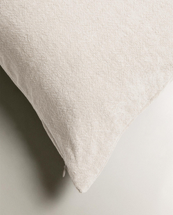 Zara Home наволочка декоративная из льна, молочный