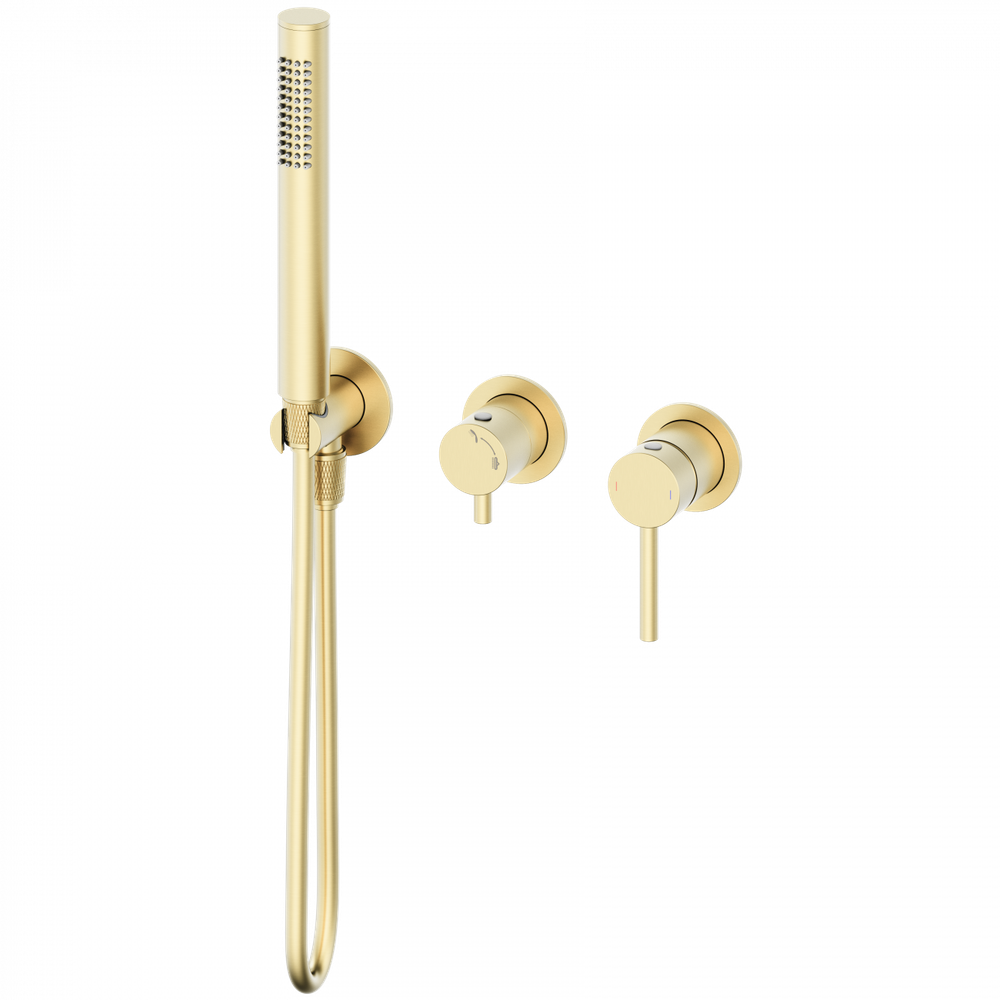Смеситель для душевой системы встраиваемый WONZON & WOGHAND STICK, Брашированное золото (WW-838017-BG)