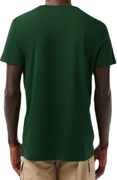 Мужская теннисная футболка Lacoste Men's Crew Neck Pima Cotton Jersey T-shirt - green