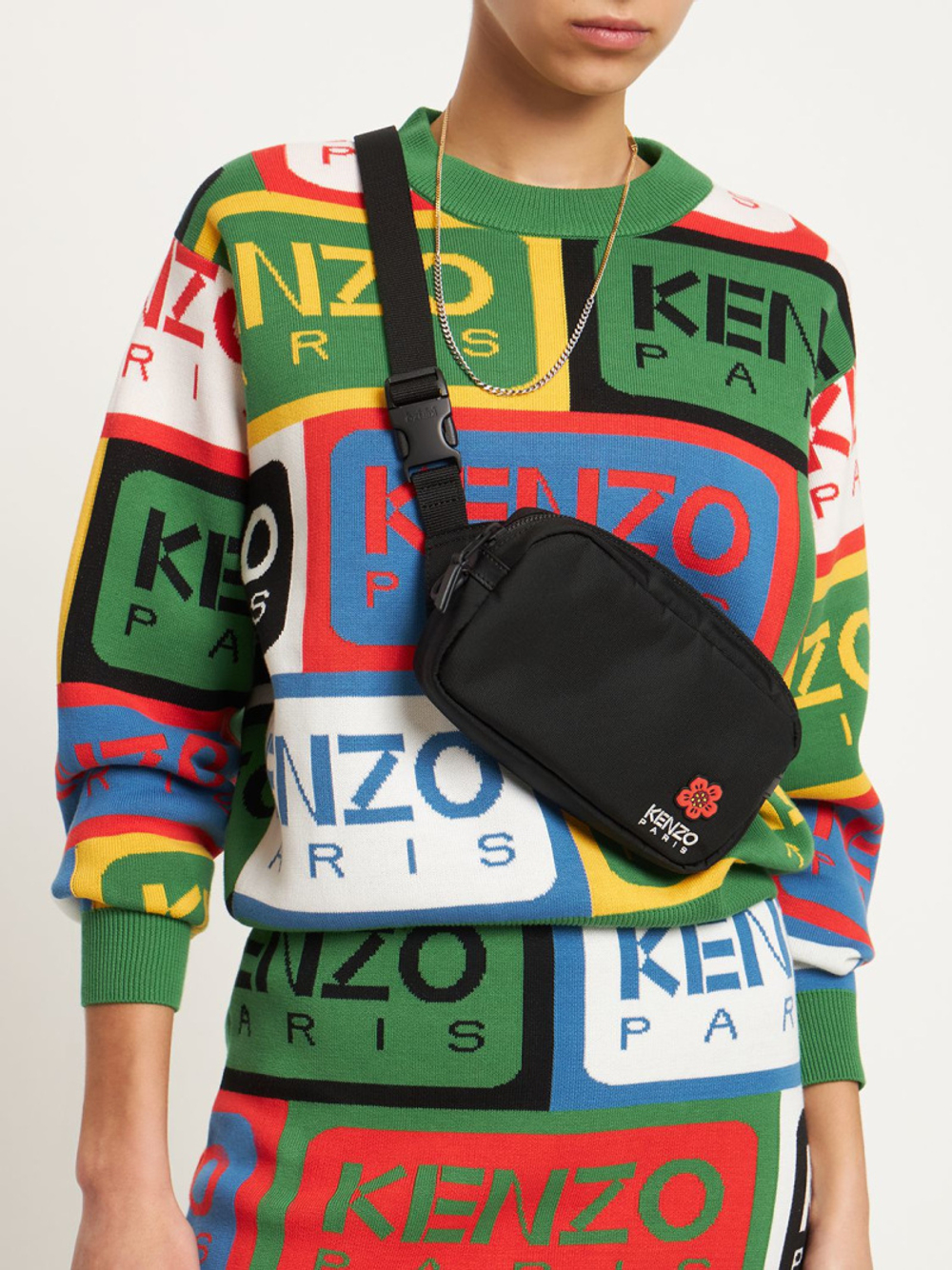 KENZO PARIS | СУМКА-КРОССБОДИ ИЗ НЕЙЛОНА