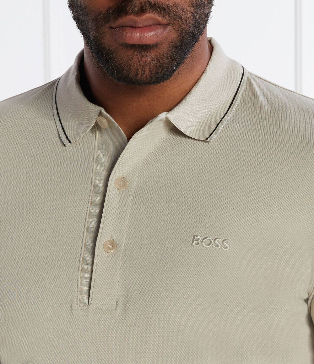 Поло paule 4 BOSS GREEN - бежевый(50506195)
