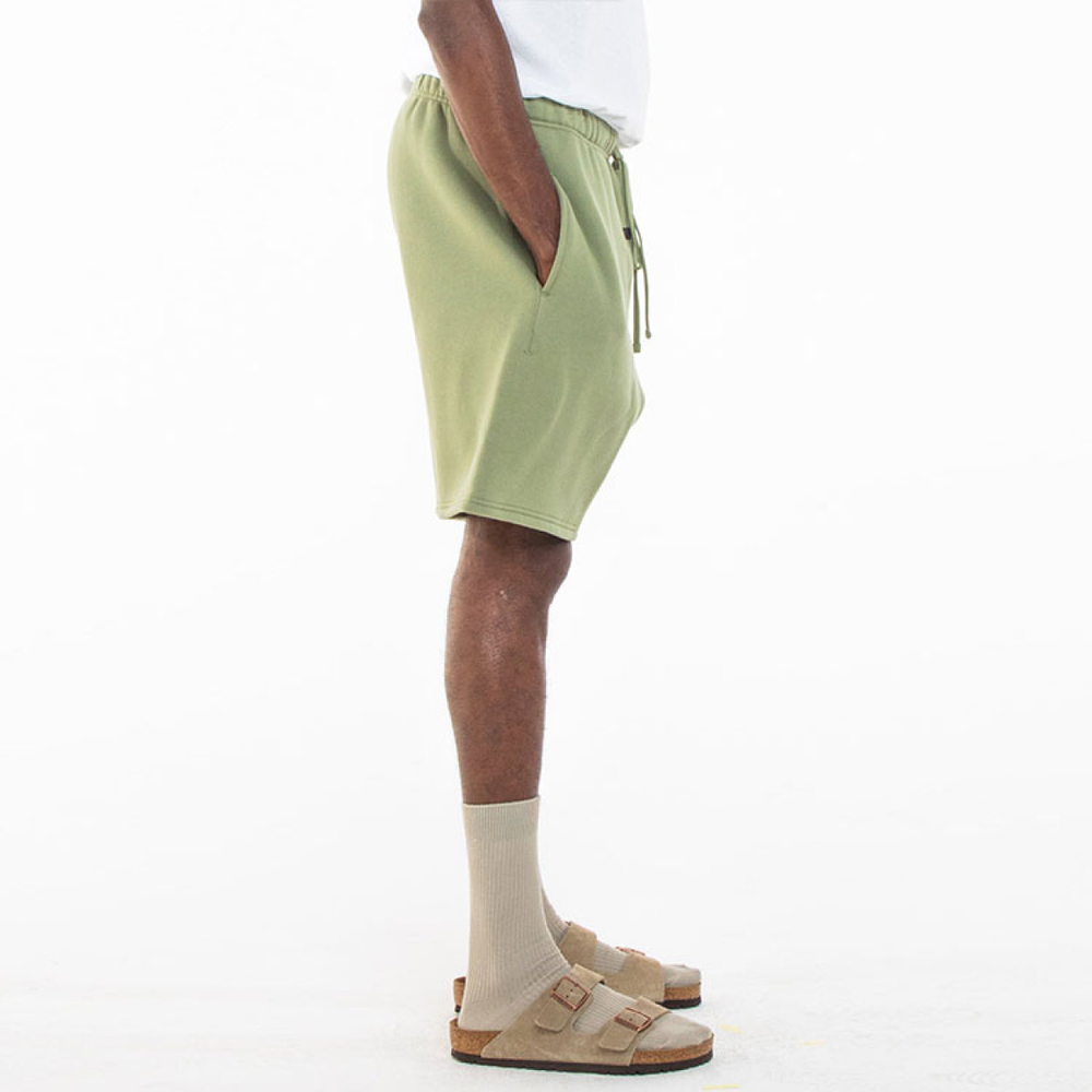 Шорты Fear of God Essentials x Union LA FW21 Vintage Short Green Logo, FOG-FW21-087