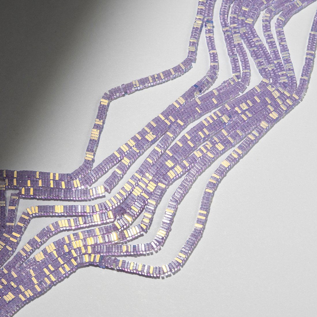 Хрустальные бусины с покрытием AB, оттенок "Фиолетовый", 3*1мм, квадраты