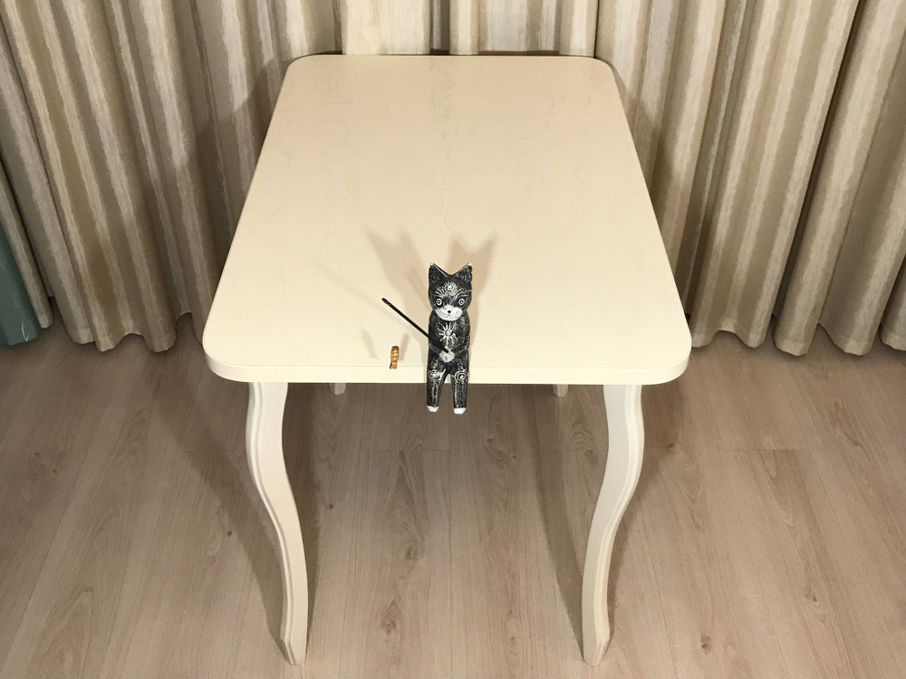 Раскладной кухонный стол на венских ножках с утолщенной столешницей Vanilla