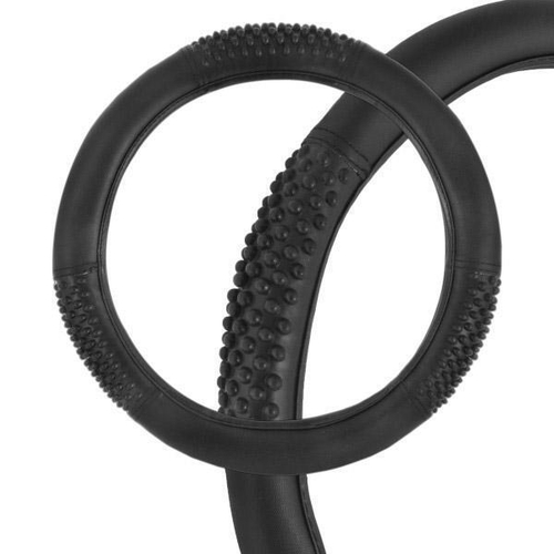 Оплетка руля M Skyway Eco экокожа массажные вставки черная