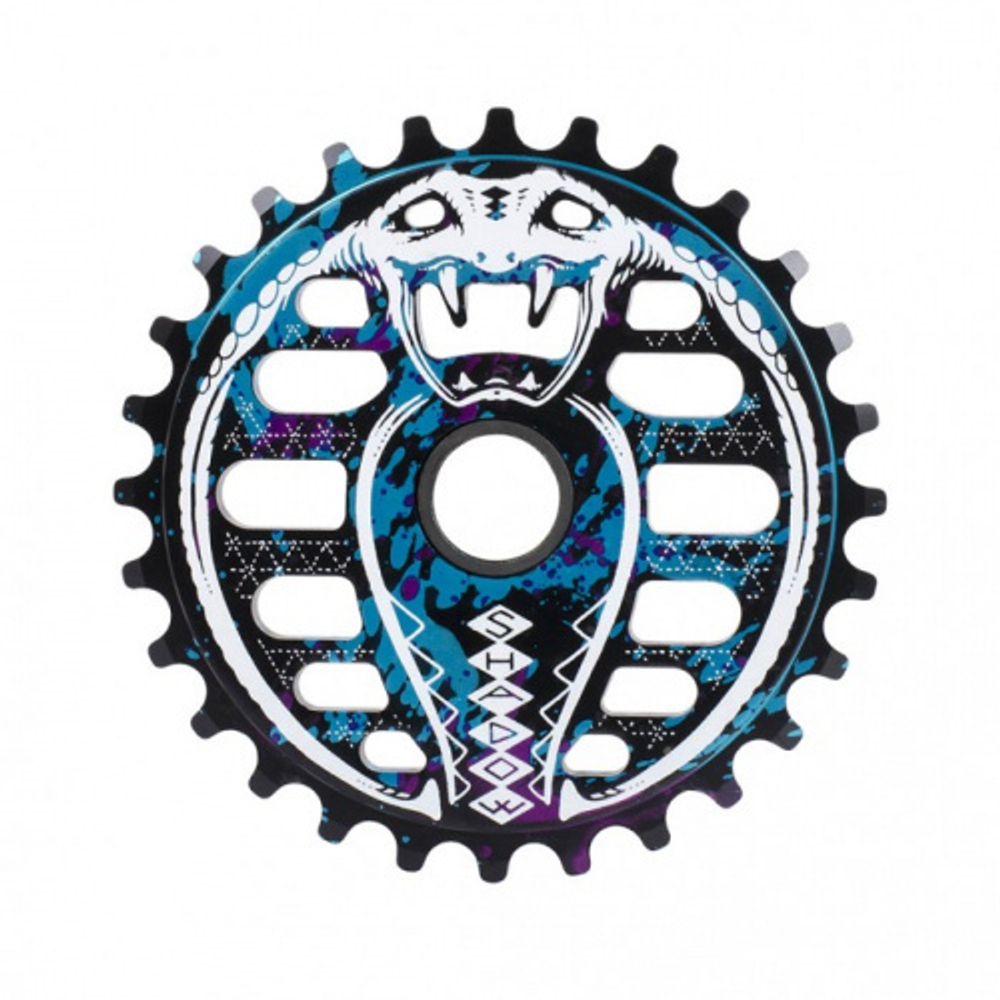 BMX Звезда Shadow Kobra 25T (черный / синий)