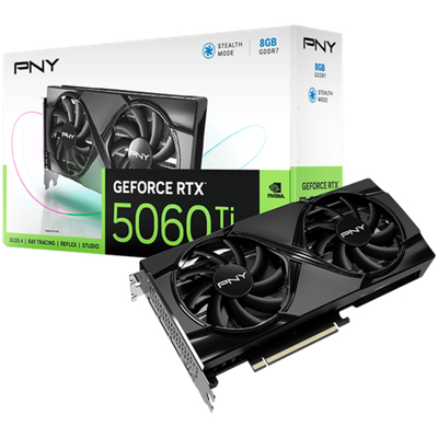PNY Video Card NVidia GeForce RTX 5060 Ti 8GB Dual Fan DLSS 4
