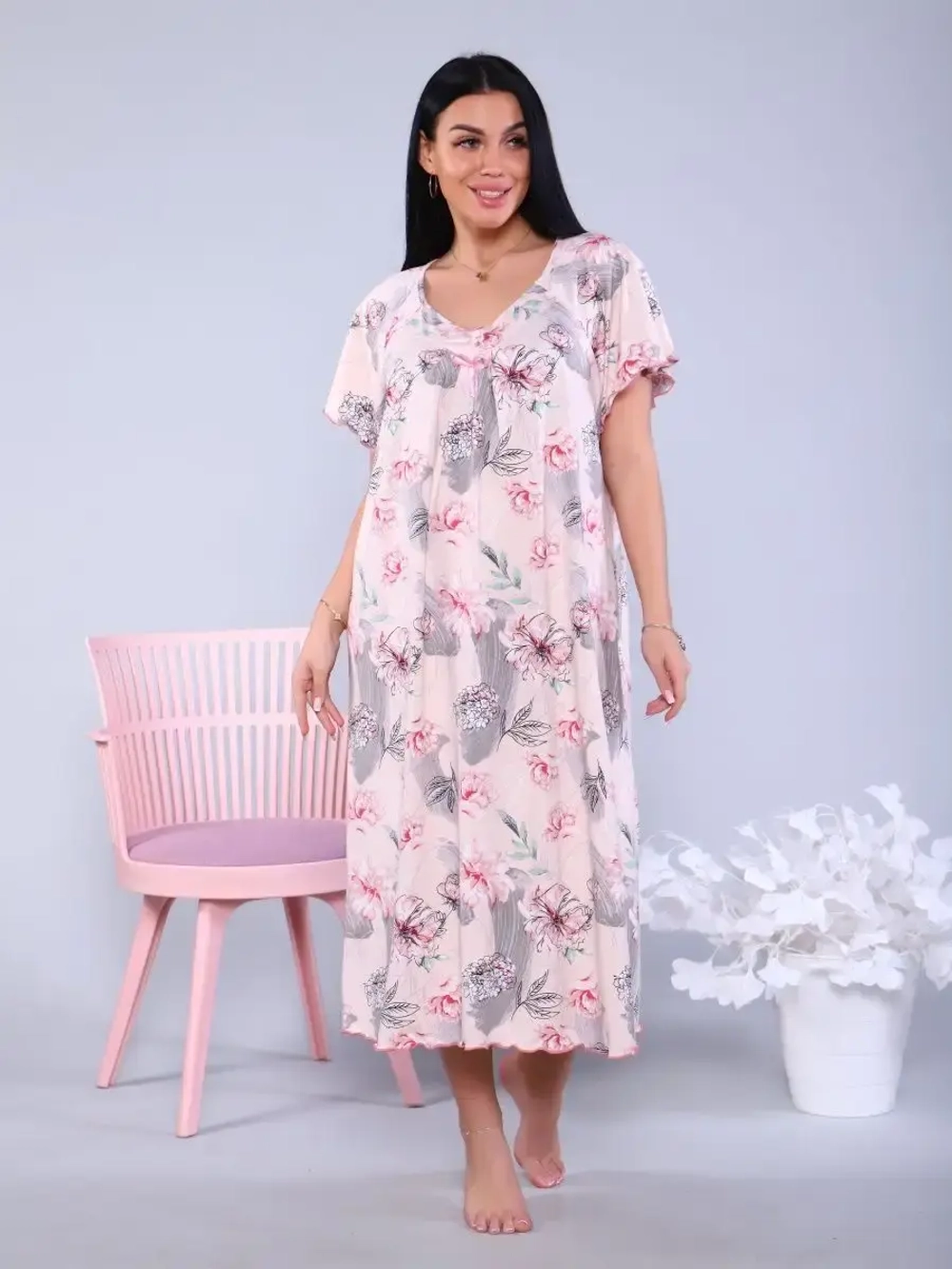 Ночная сорочка из вискозы