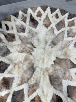 Ковер шкура натуральная овчина меховой