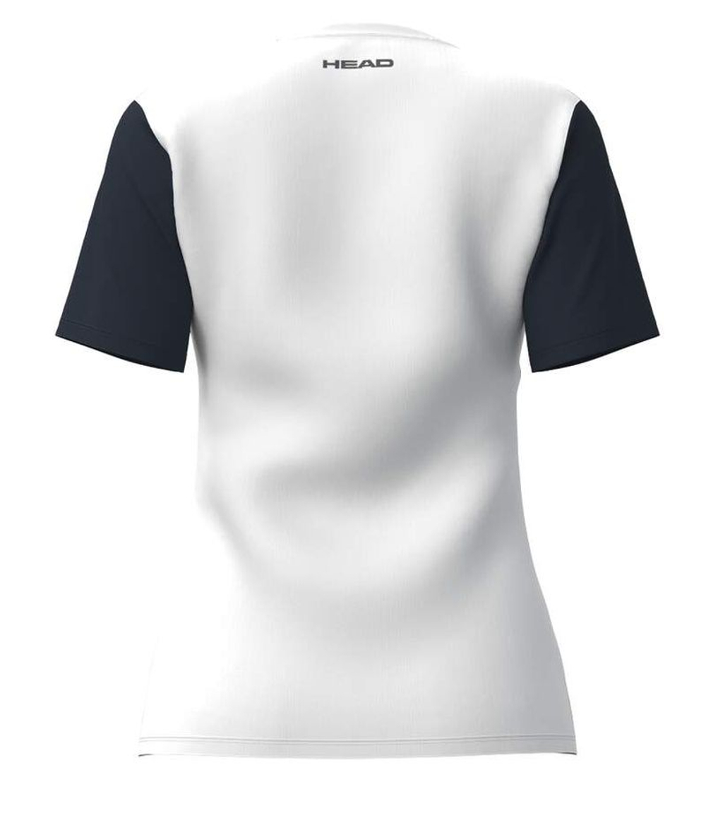 Футболка для девочки Head Girls Club 25 Tech - navy/white