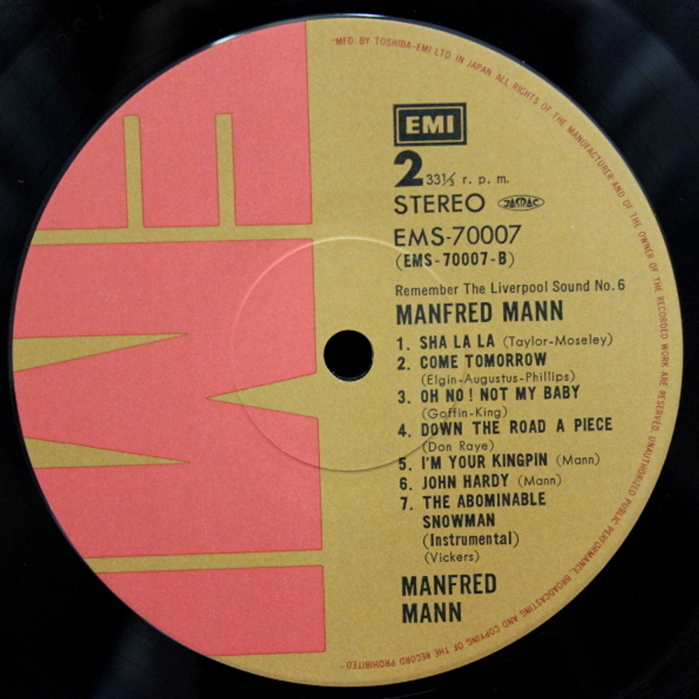Manfred Mann / Remember The Liverpool Sound No. 6 (LP)