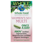 Natural Factors, Whole Earth & Sea®, мультивитамины для женщин старше 50 лет, 60 вегетарианских капсул