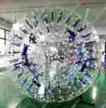 Светящийся зорб "Вселенная" ТПУ, диаметр 3 м, синие стропы