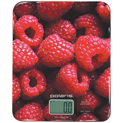 Весы кухонные электронные, Polaris, PKS 0832DG Raspberry, платф, точн 1 г, до 8 кг, 005052