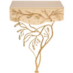Консоль Oliva Branch (Олива Бранч) Айвори Мраморное золото