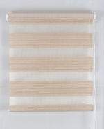 Рулонная штора зебра, светло-желтый