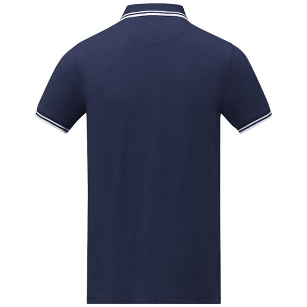 Amarago Мужское поло с коротким рукавом и контрастной отделкой