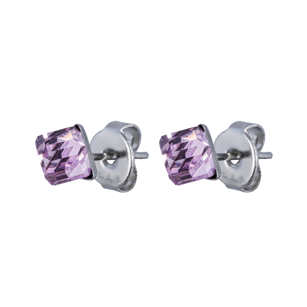 Серьги пусеты Fiore Luna Pink SWE2127/1 P S