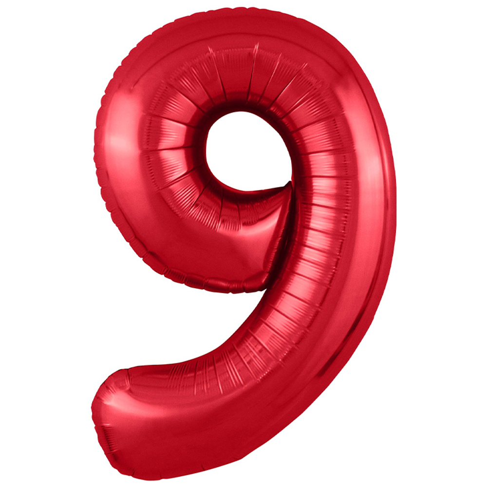Фольгированная цифра, цвет Красный 102 см