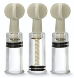 Набор из 3 вакуумных стимуляторов CLIT AND NIPPLE TWIST SUCKERS (Цвет: прозрачный)