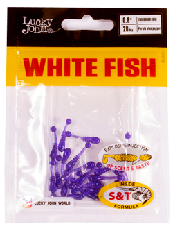 Слаги съедобные искусственные LJ Pro Series White Fish 0,8in (02.00)/S66 20шт.