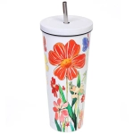 Термокружка 750мл «Лето» с трубочкой