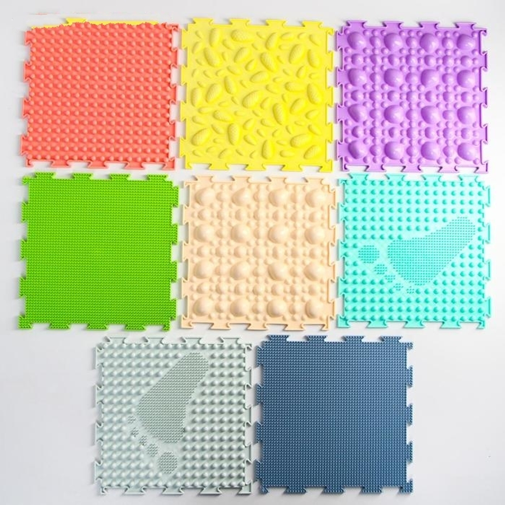 ОРТО-набор-2 Модульный коврик.Малыш пастель(Трава-2, Шипы-2, Камешки-2, Шишки-2)/82