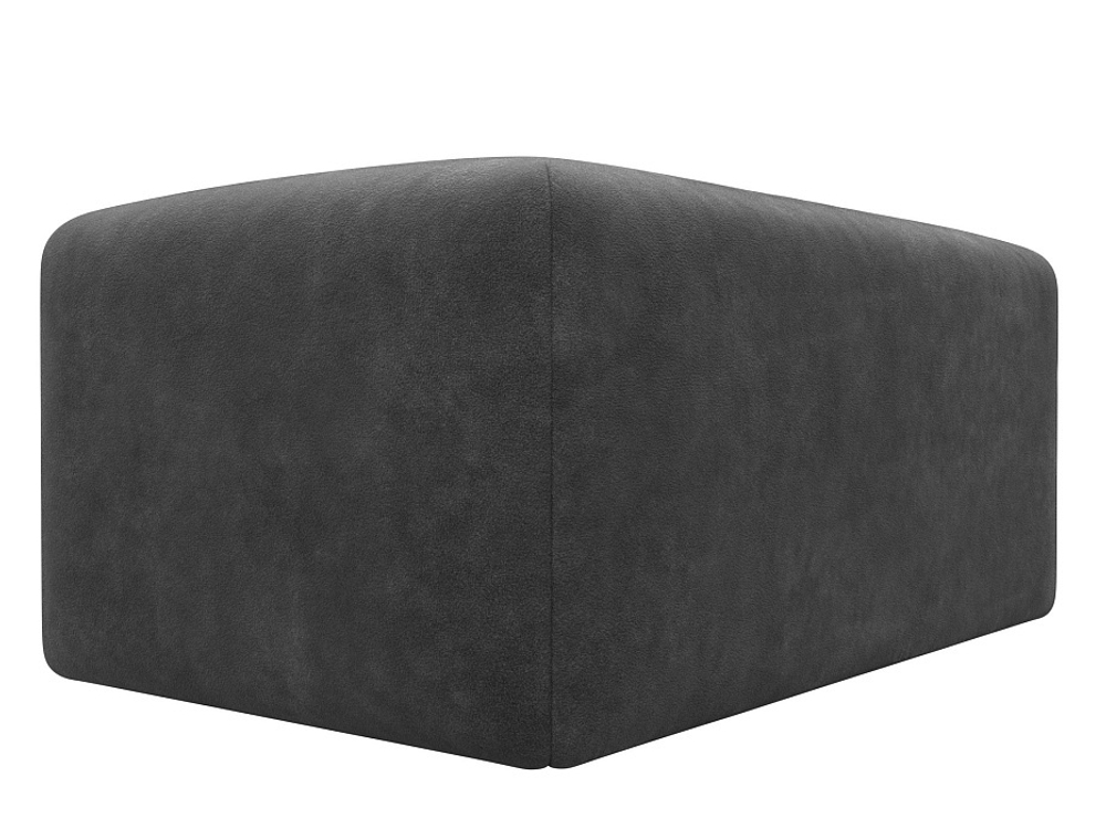 Модуль пуф Лига-060 НПБ, BRUT 16 темно-серый, Велюр, 129584
