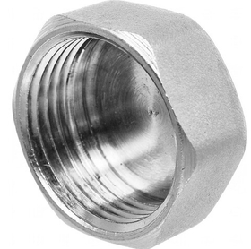 Заглушка лат. 3/4" В никель
