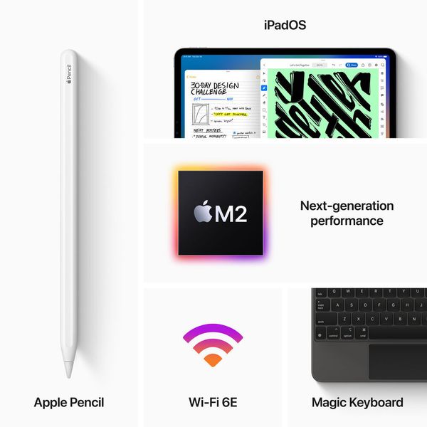 Планшет Apple iPad Pro 11 (2022) M2 1TB Wi-Fi + Cellular Space gray (MP5E3LL/A)