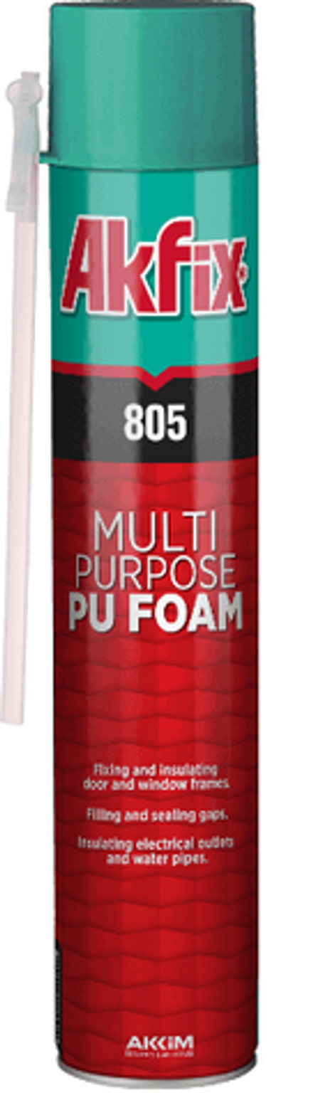Пена монтажная "Akfix" 805 STD 60лит, 850ml (12шт)