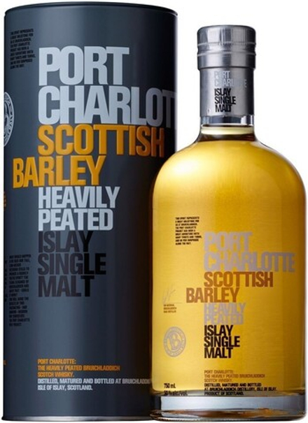 Виски Bruichladdich Port Charlotte Scottish Barley in tube, 0.7 л