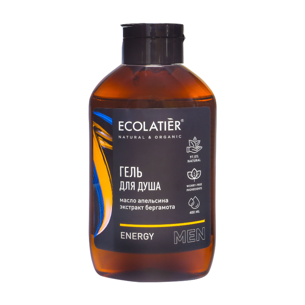 Мужской  гель для душа Energy 400мл (ECOLATIER)