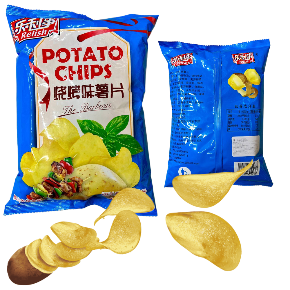Чипсы картофельные Relish Potato Chips The Barbecue Барбекю (пачка) 75 г