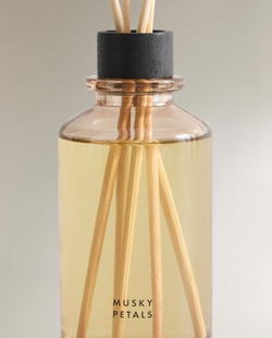Zara Home MUSKY PETALS REED DIFFUSER — ароматический диффузор с тростниковыми палочками, Мускусные Лепестки, 190 мл