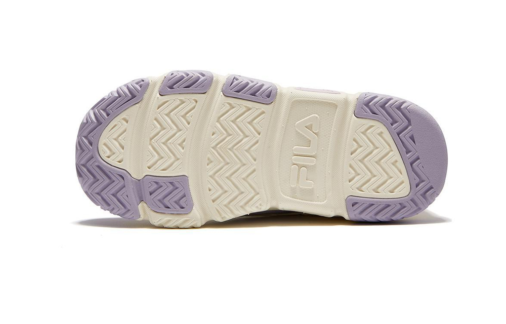 Middle-aged children's FILA Croissant low-cut non-slip wear-resistant sports casual shoes light purple