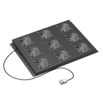 Потолочный модуль 9 вентиляторов с термостатом для крыши напольных 19" IT-корпусов ДКС серии CQE шириной 800мм, RAL9005