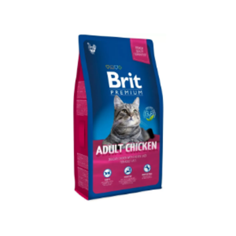 Сухой корм для кошек Brit Premium Cat 2кг Adult Chicken курица