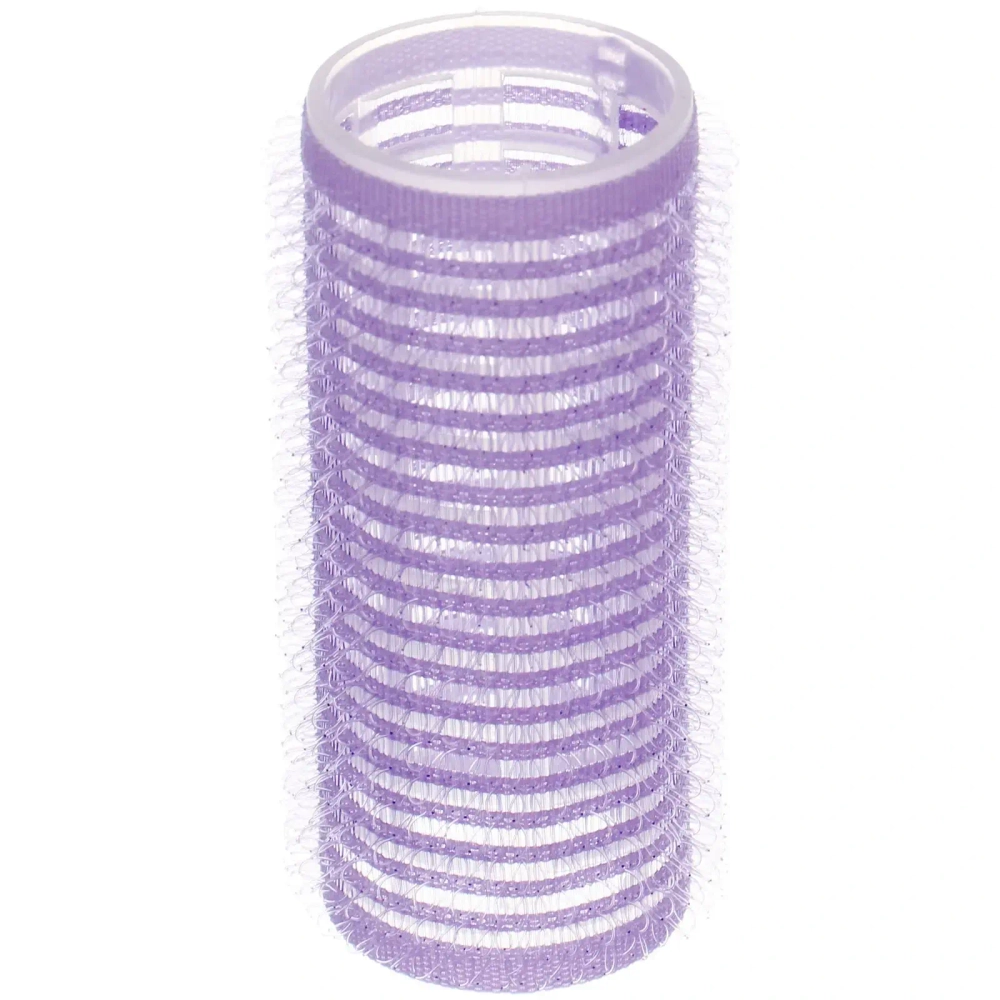 Бигуди липучки, 6шт., однотонные, цвет сиреневый, d-2,5см