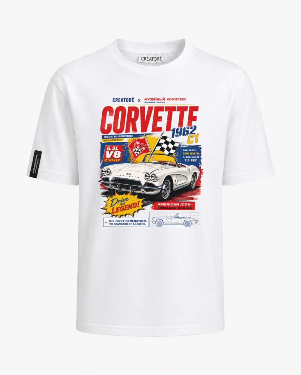 Футболка Chevrolet Corvette C1, 1962