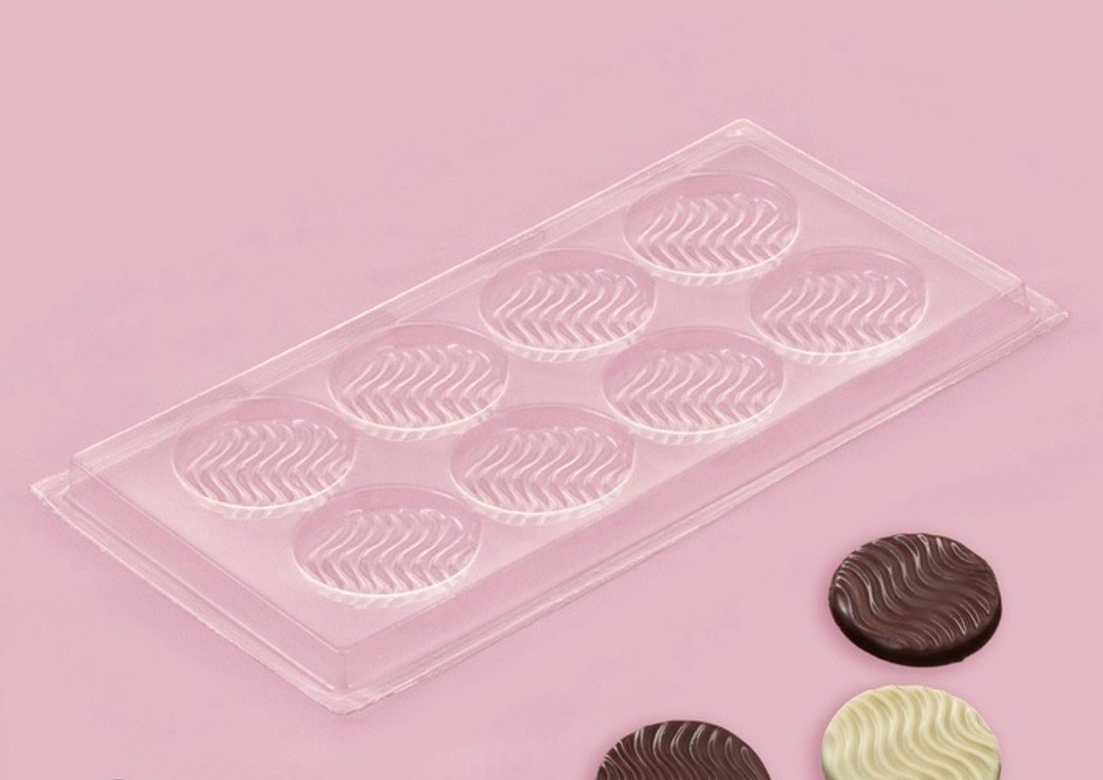 Пластиковая форма для шоколада "Волна" 22*11см