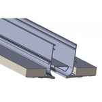 Скрытый щелевой диффузор линейного типа LOOK-CM под шпаклевку