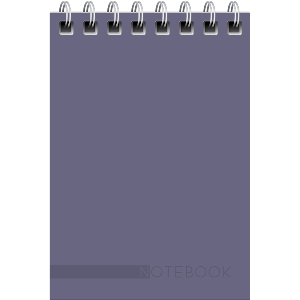 Блокнот  BG "Моноколор. Classic" на спирали, А7, 40 листов в клетку