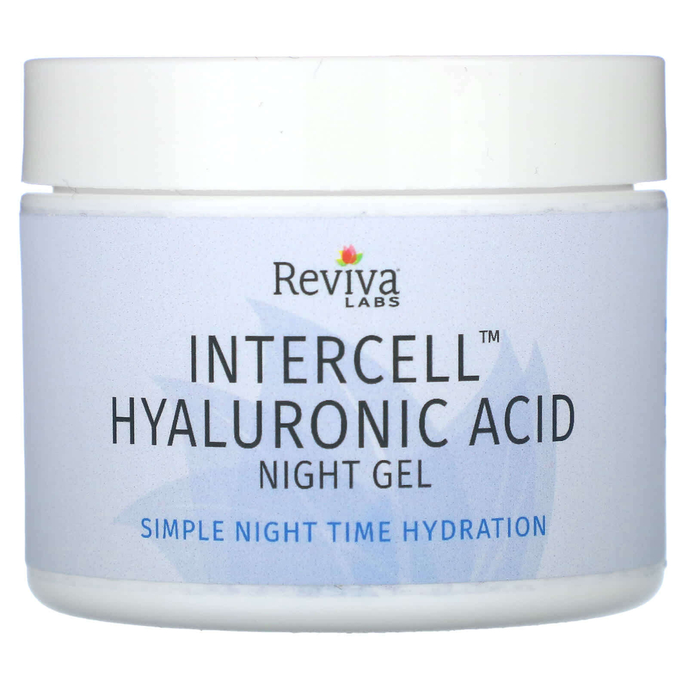 Reviva Labs, InterCell, гиалуроновая кислота, ночной гель, 55 г (2,0 унции)