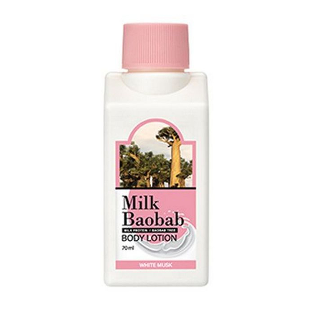Лосьон для тела с ароматом белого мускуса MilkBaobab Perfume Body Lotion White Musk, 70 мл*1 шт