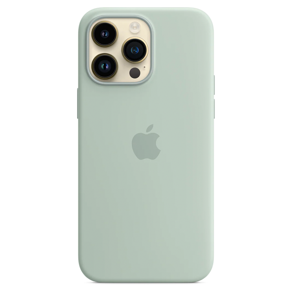 Силиконовый чехол с поддержкой MagSafe Apple Silicone Case для iPhone 14 Pro Max, Succulent (Агава)