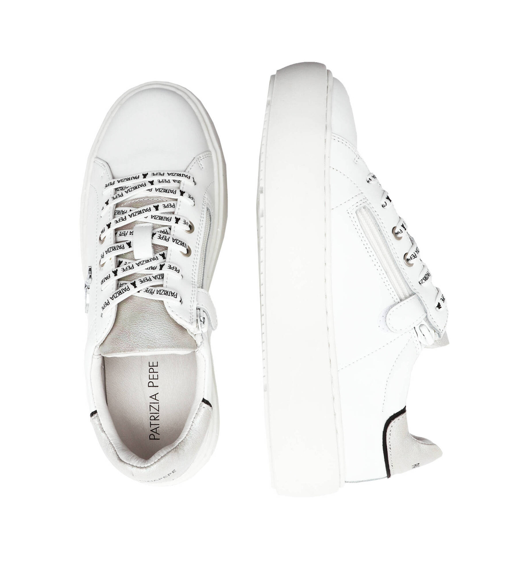 Кожаные кроссовки Patrizia Pepe - белый(PPJ201)