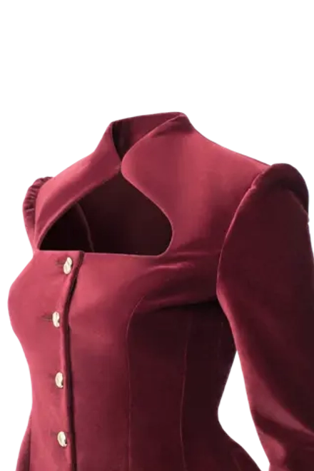 “Velvet moon” Жакет приталенный из шелковистого бархата